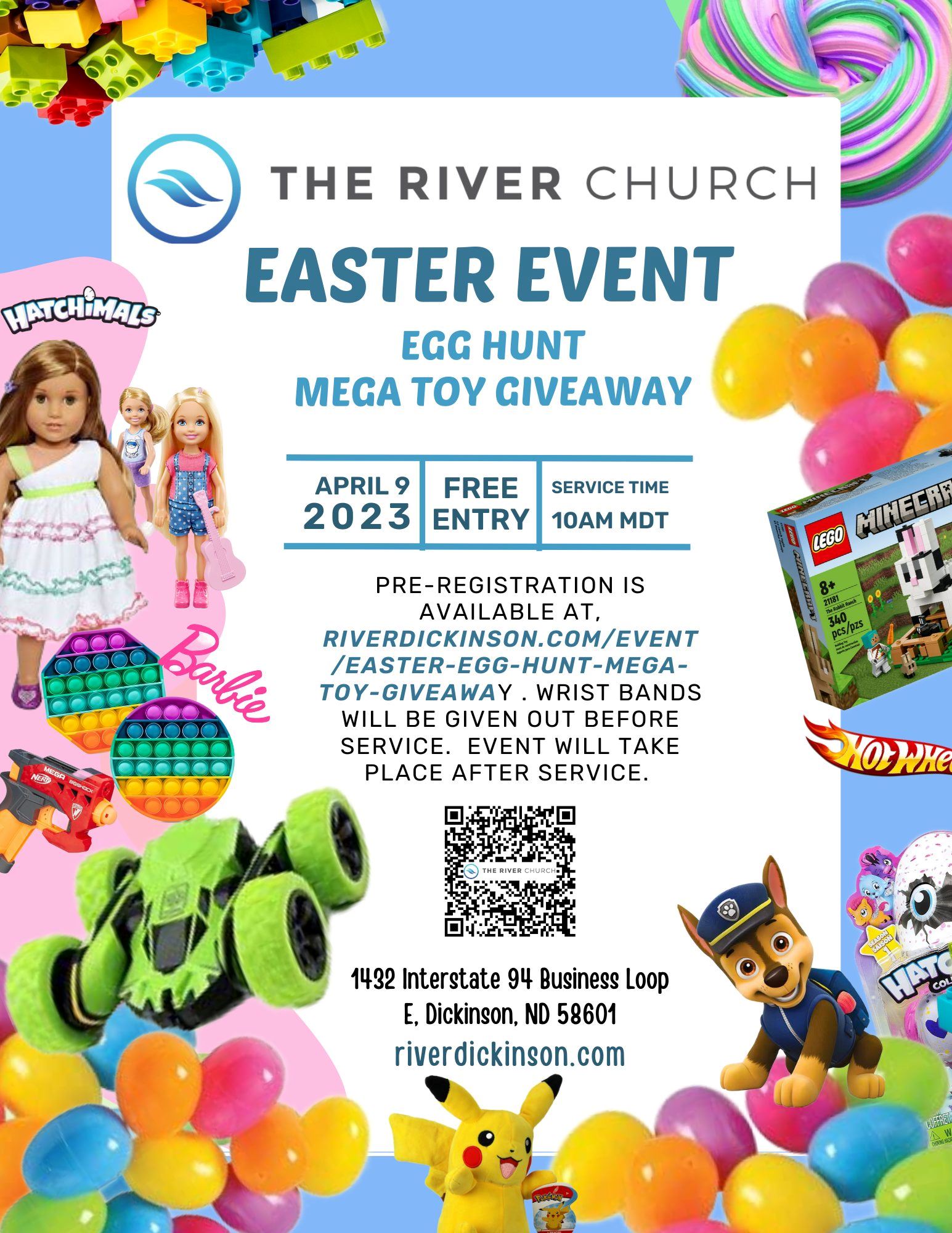 MEGA Easter Egg Hunt and Toy Giveaway Dickinson, ND