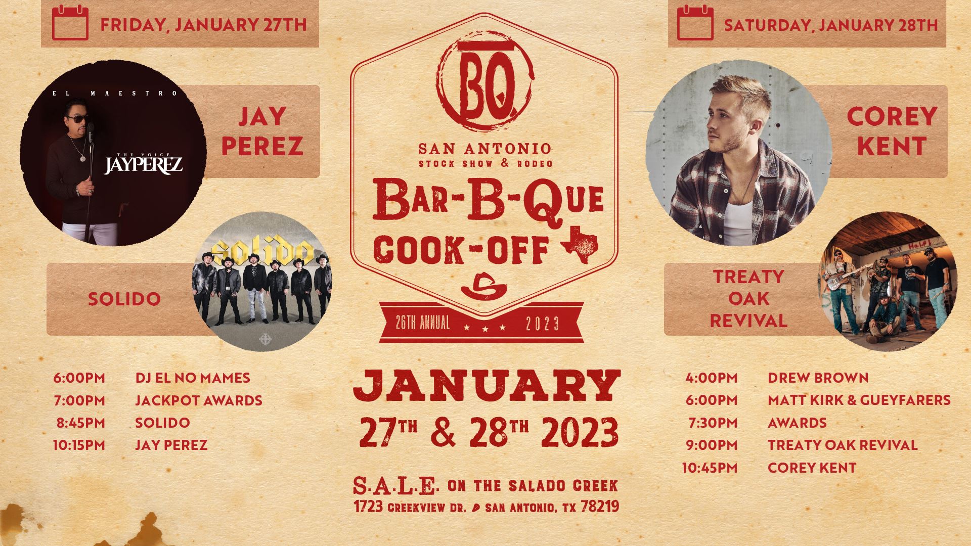 Today kicks off the San Antonio rodeo barbecue cook off OT Lounge