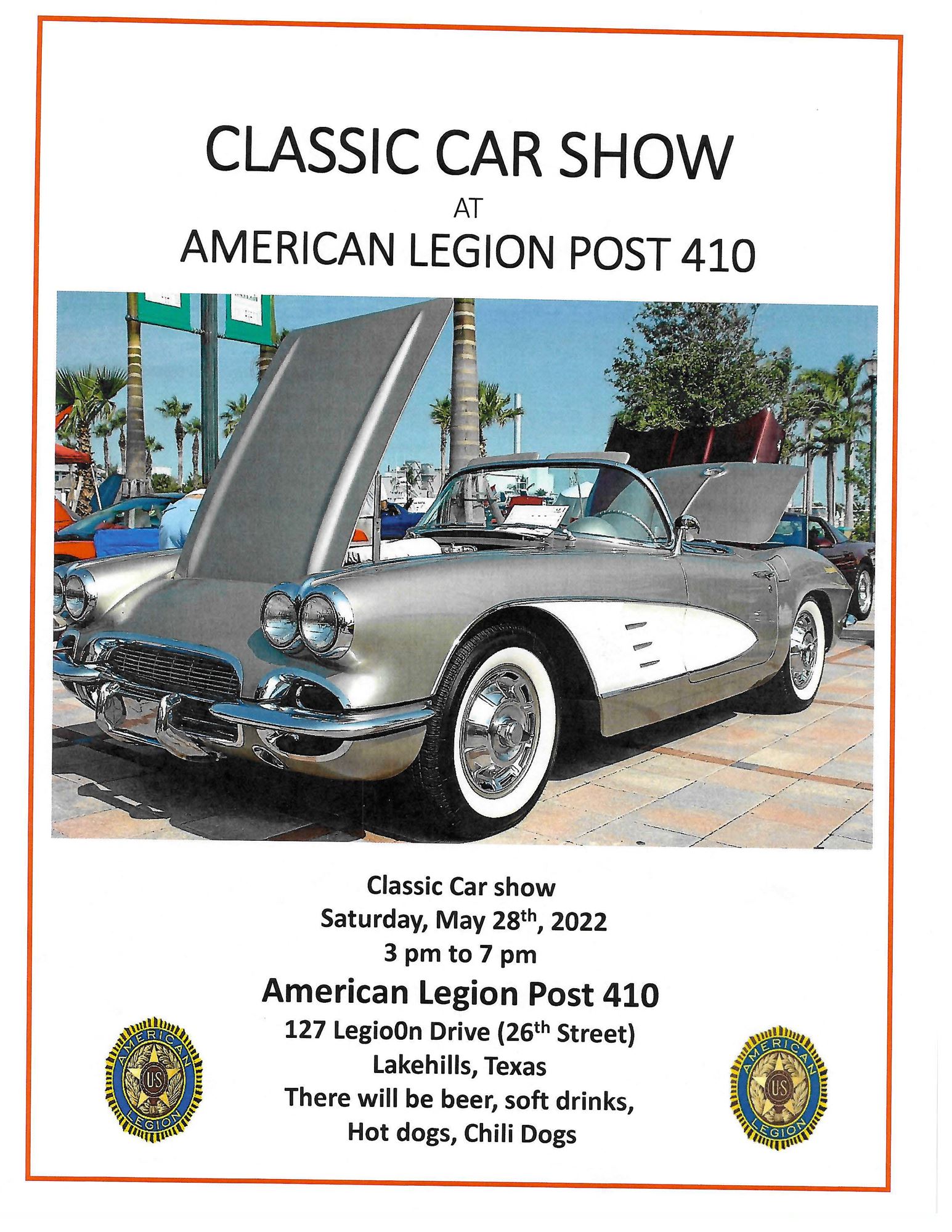 Classic Car Show Am. Legion 410 post