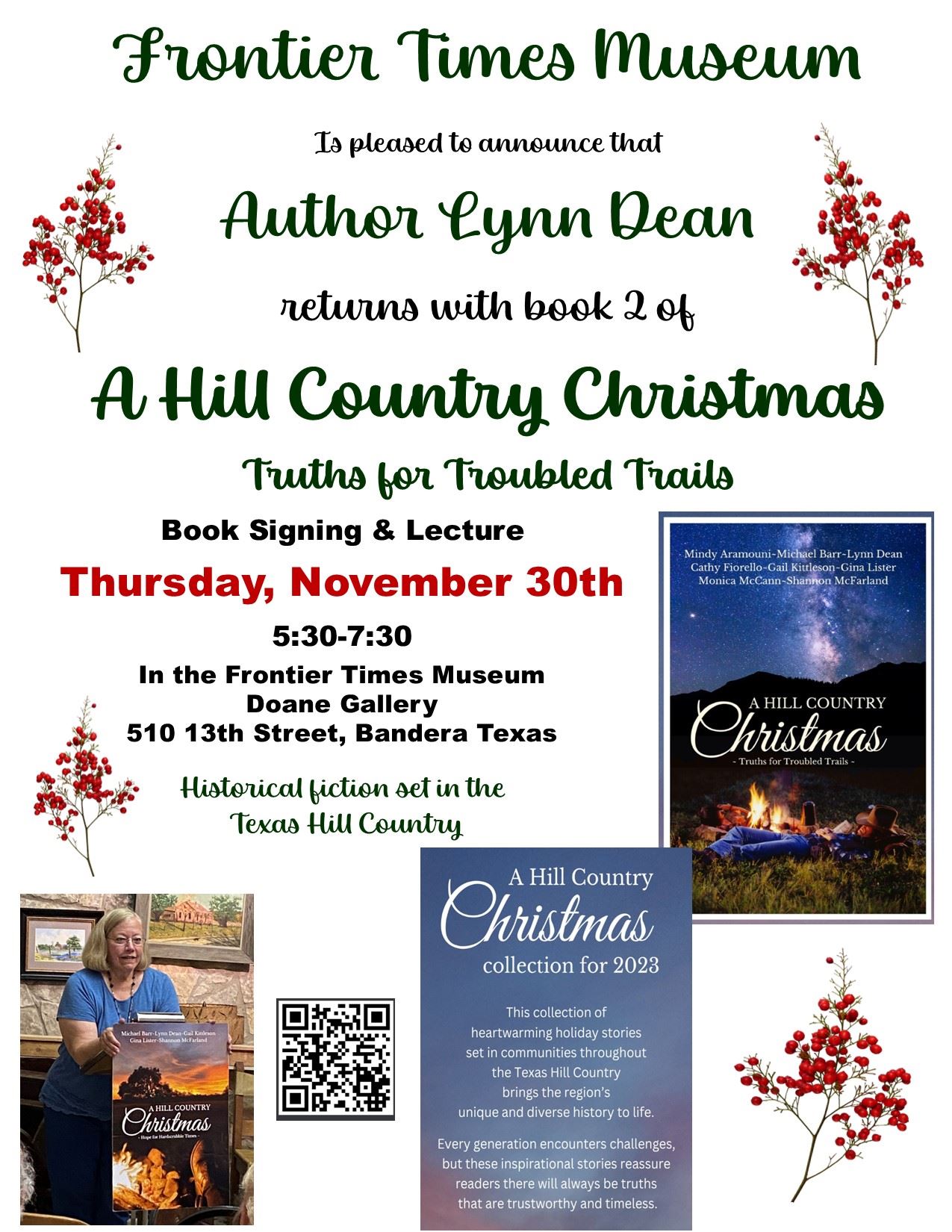 A Hill Country Christmas Christmas Book Signing & Lecture