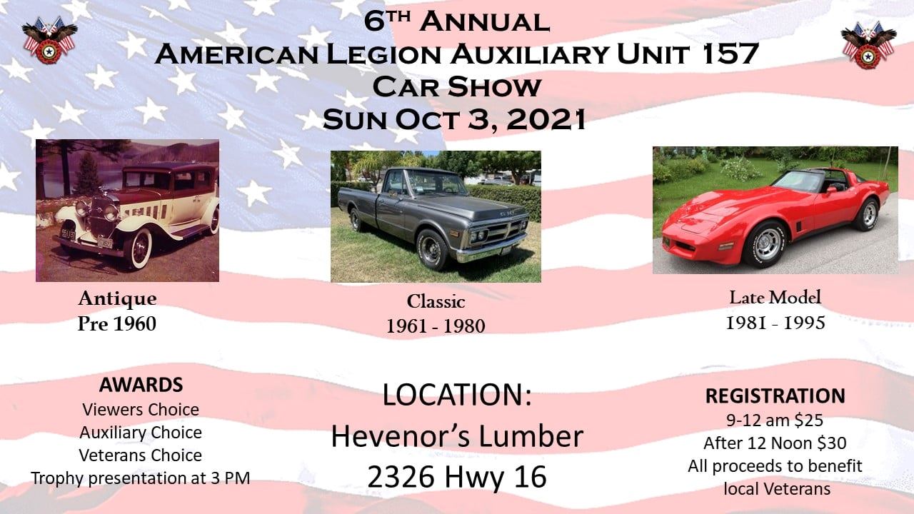 6th Annual American Legion 157 Car Show