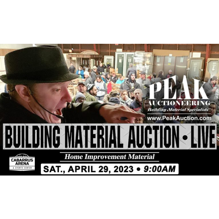 Peak Auctioneering Live Building Material Auction