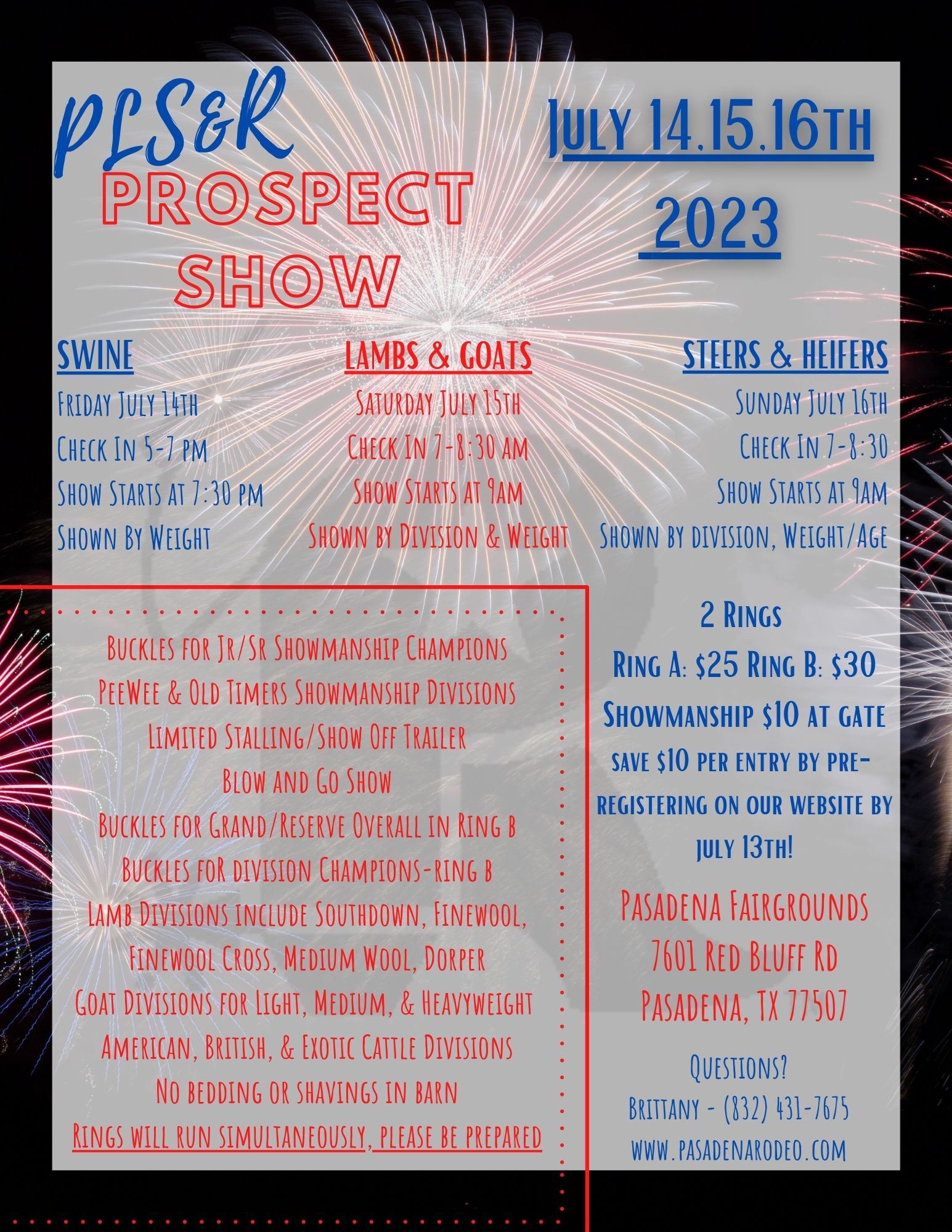 Pasadena Livestock Show & Rodeo Prospect Show