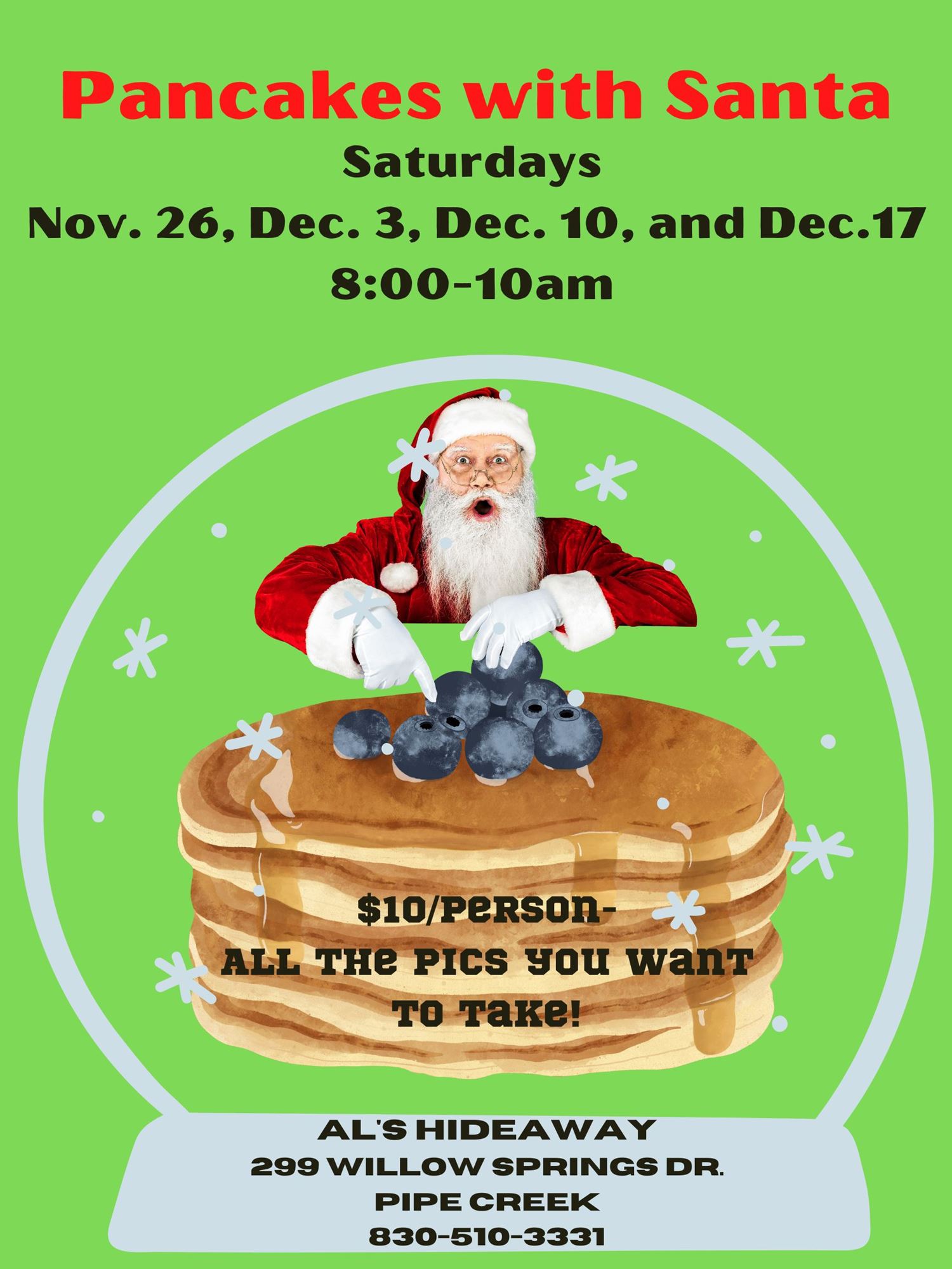 Pancakes with Santa