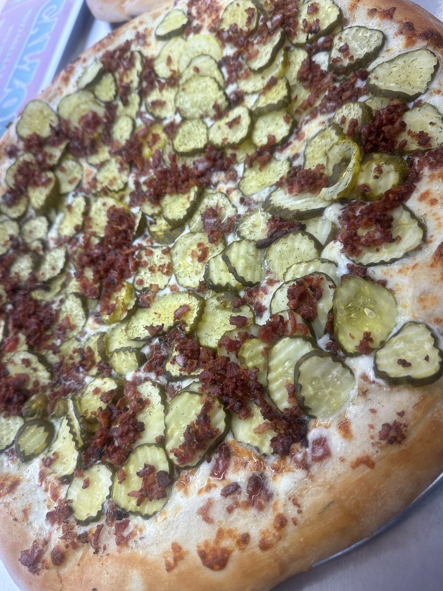 Pickle Bacon Pizza