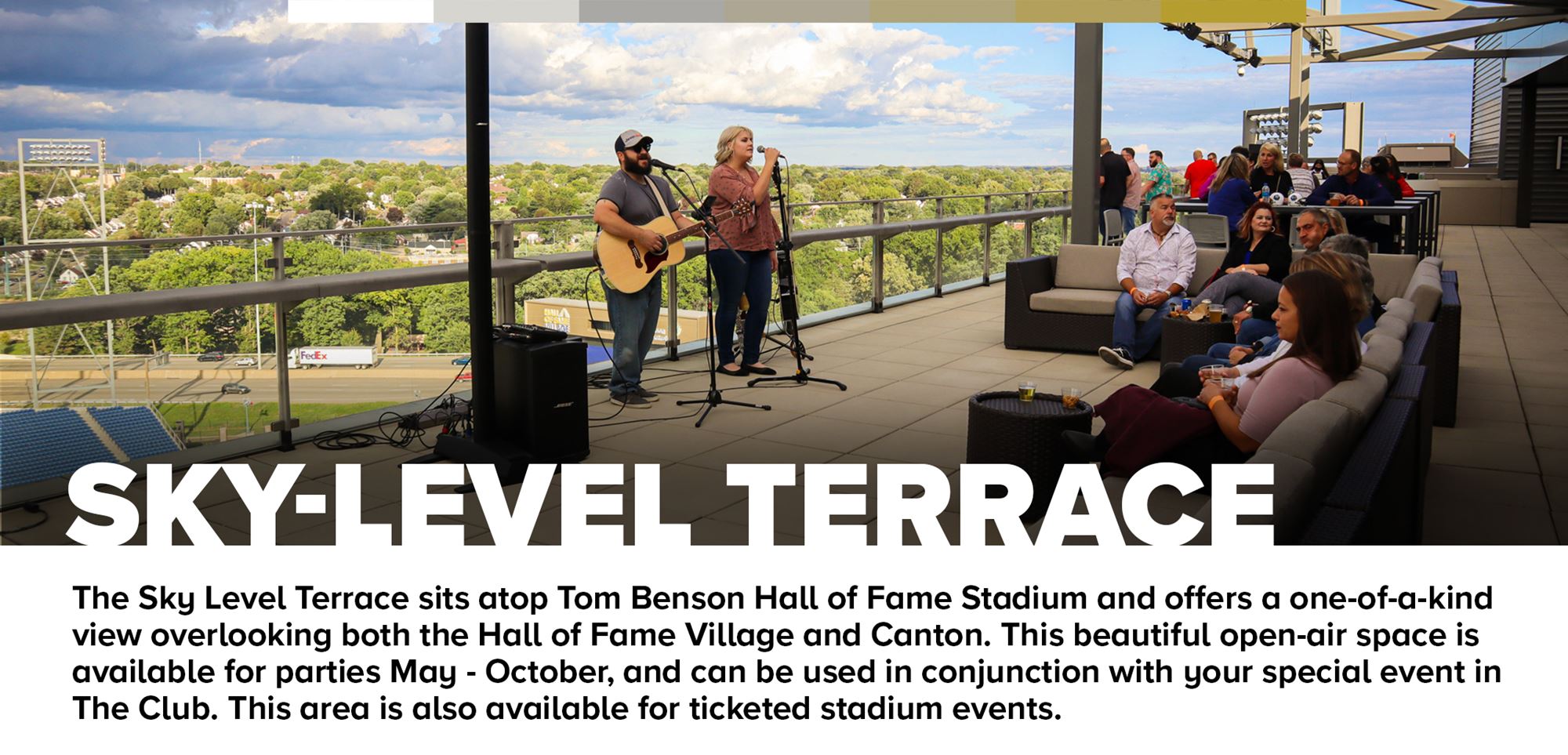 Tom Benson Hall of Fame Stadium, looking ready to host the