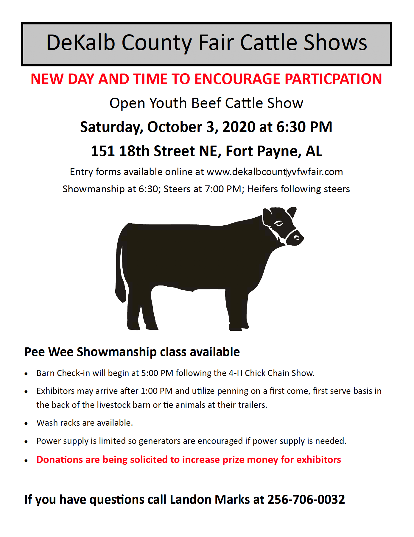 DeKalb County Fair Cattle Shows
