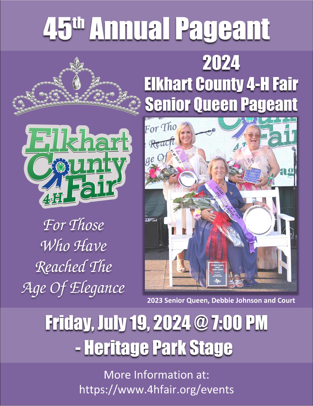 Senior Queen Pageant Elkhart County 4H Fair