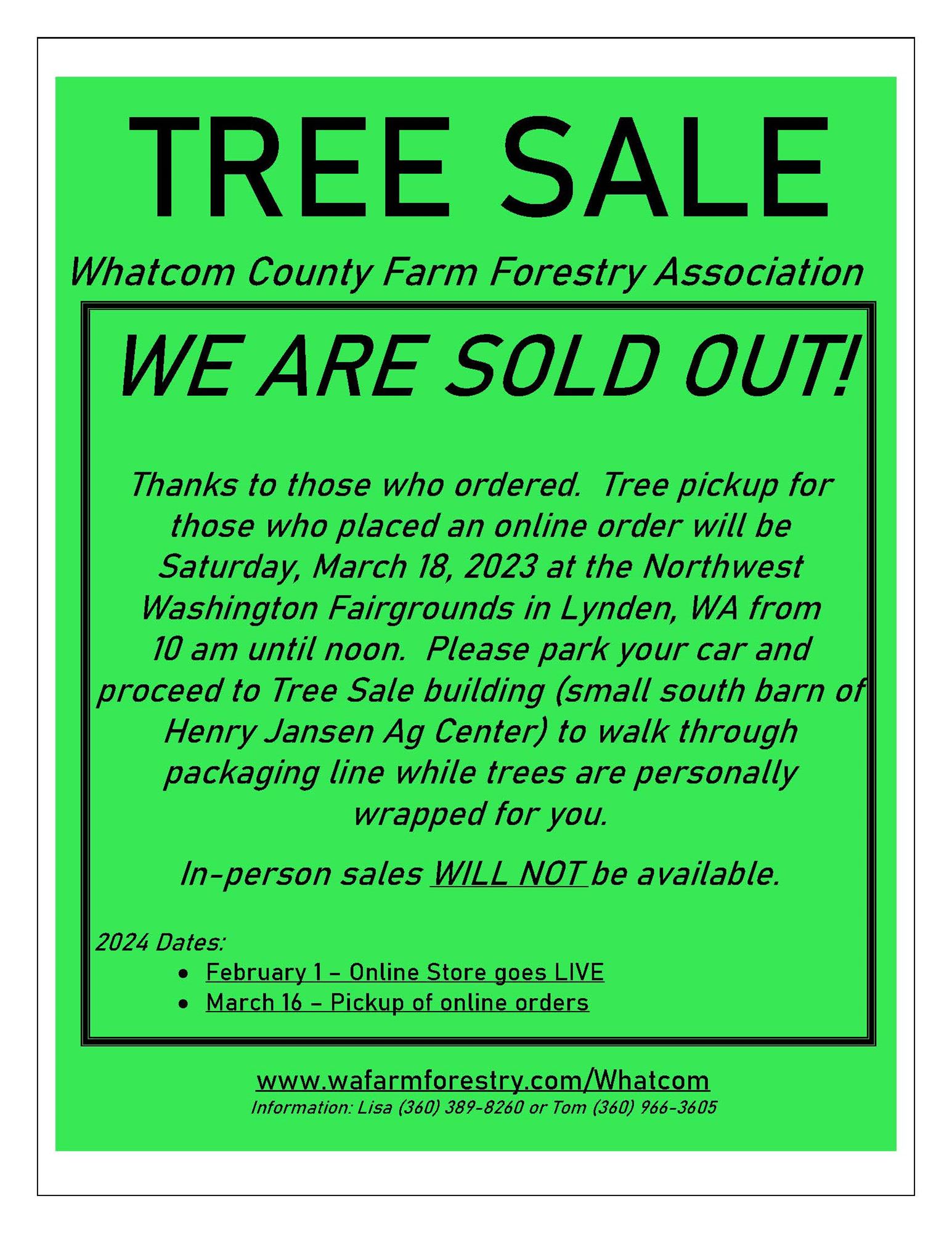 Farm Forestry Tree Sale