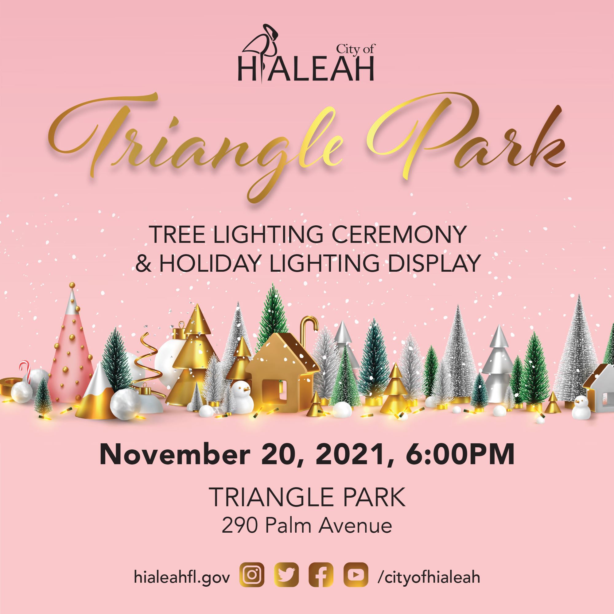 City of Hialeah Triangle Tree Lighting Ceremony
