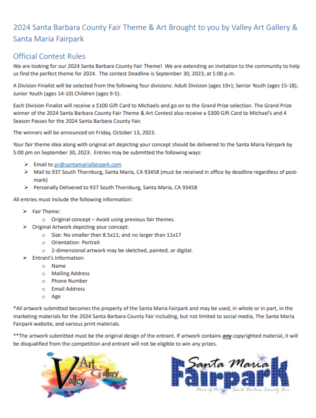 Contests Theme & Art Contest SBCF 2024