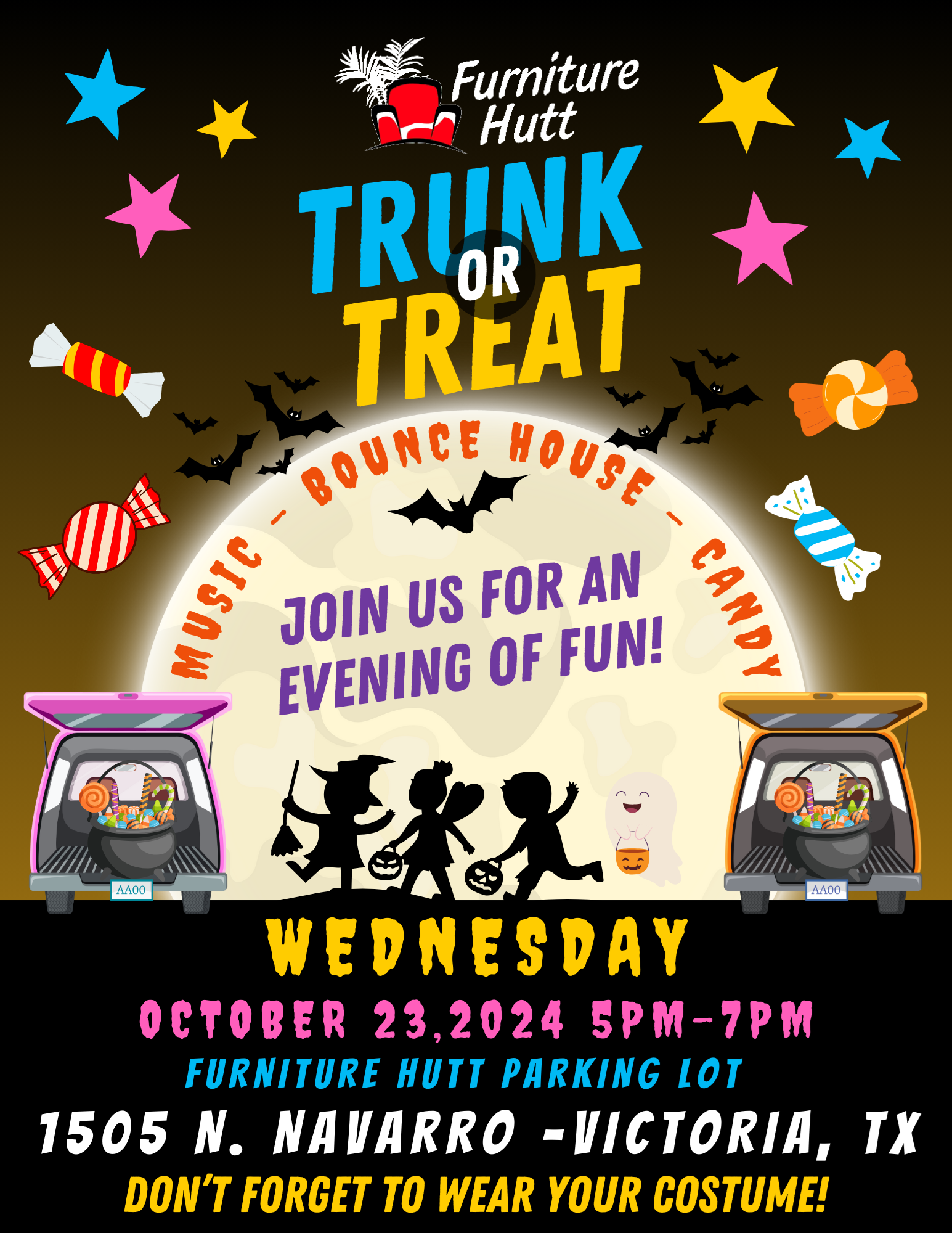 Furniture Hutt's 3rd Annual TrunkorTreat