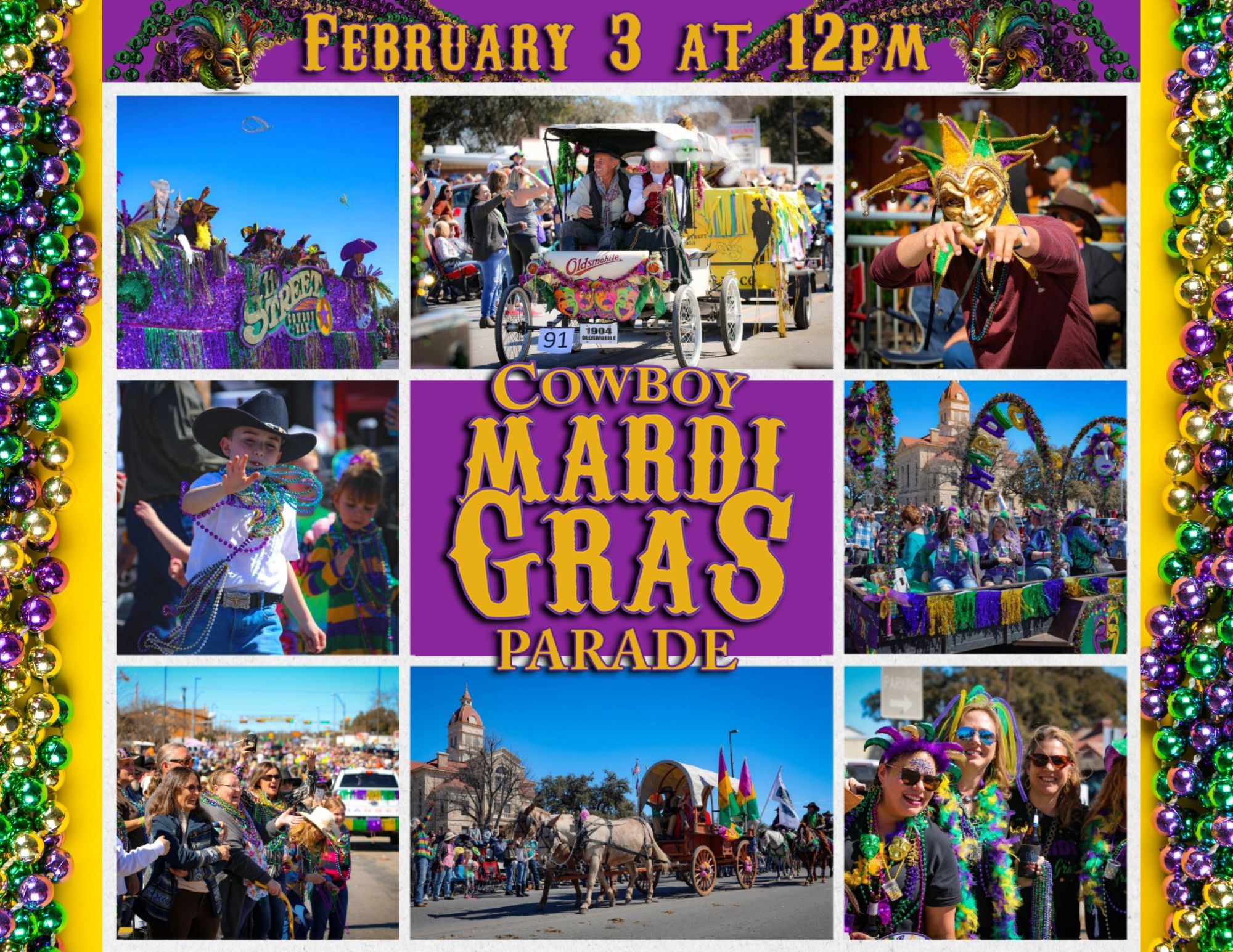 mardi gras parade bandera