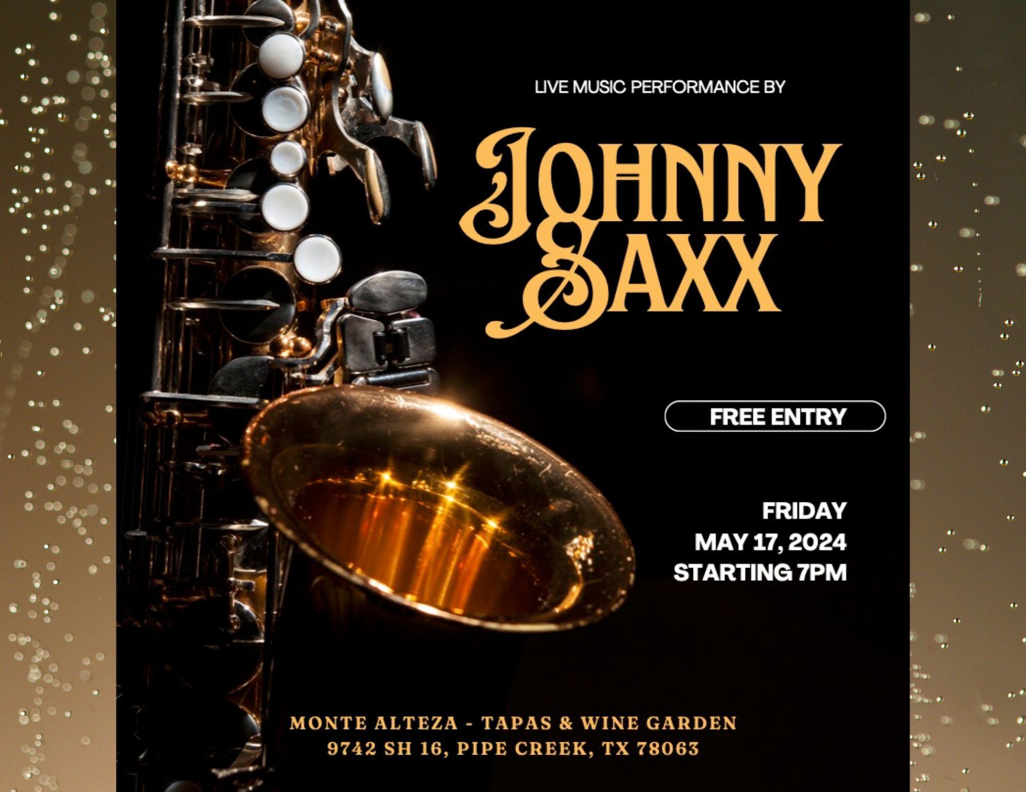 Johnny Saxx-Monte Altez-Tapas & Wine Garden