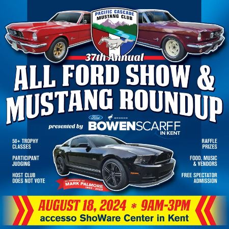 Pacific Cascade Mustang Club - All Ford Show & Mustang Roundup