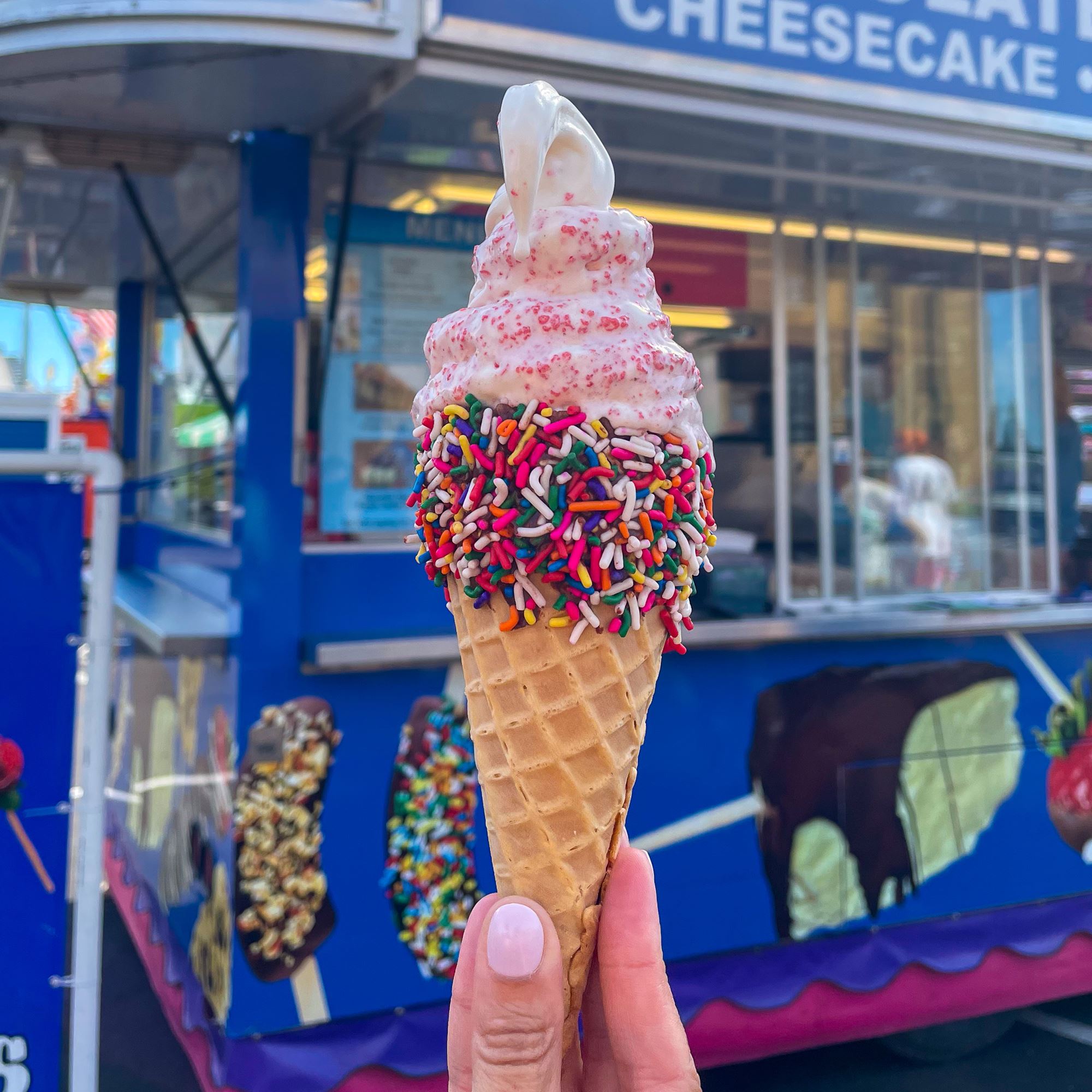 Strawberry Crunch Ice Cream