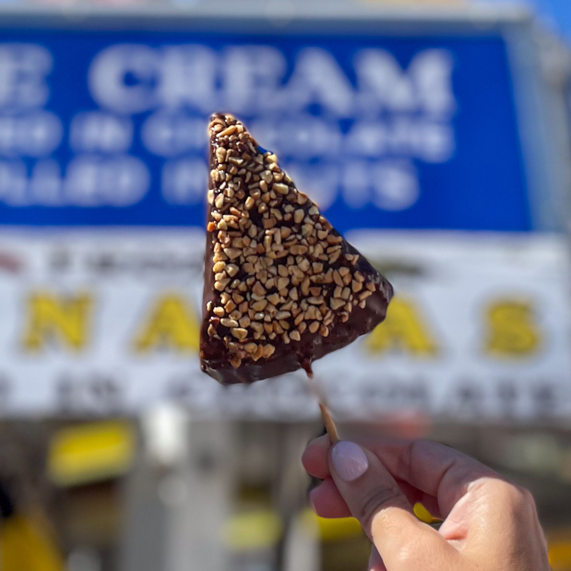 Frozen Key Lime Pie Dipped in Chocolate