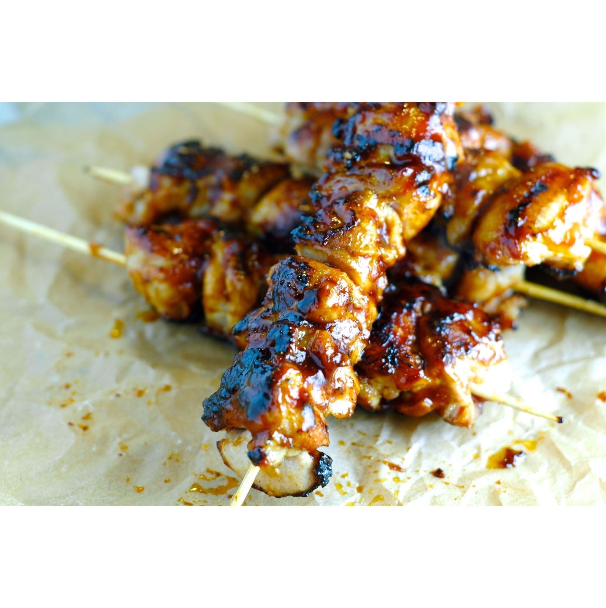 Bourbon Chicken Skewers