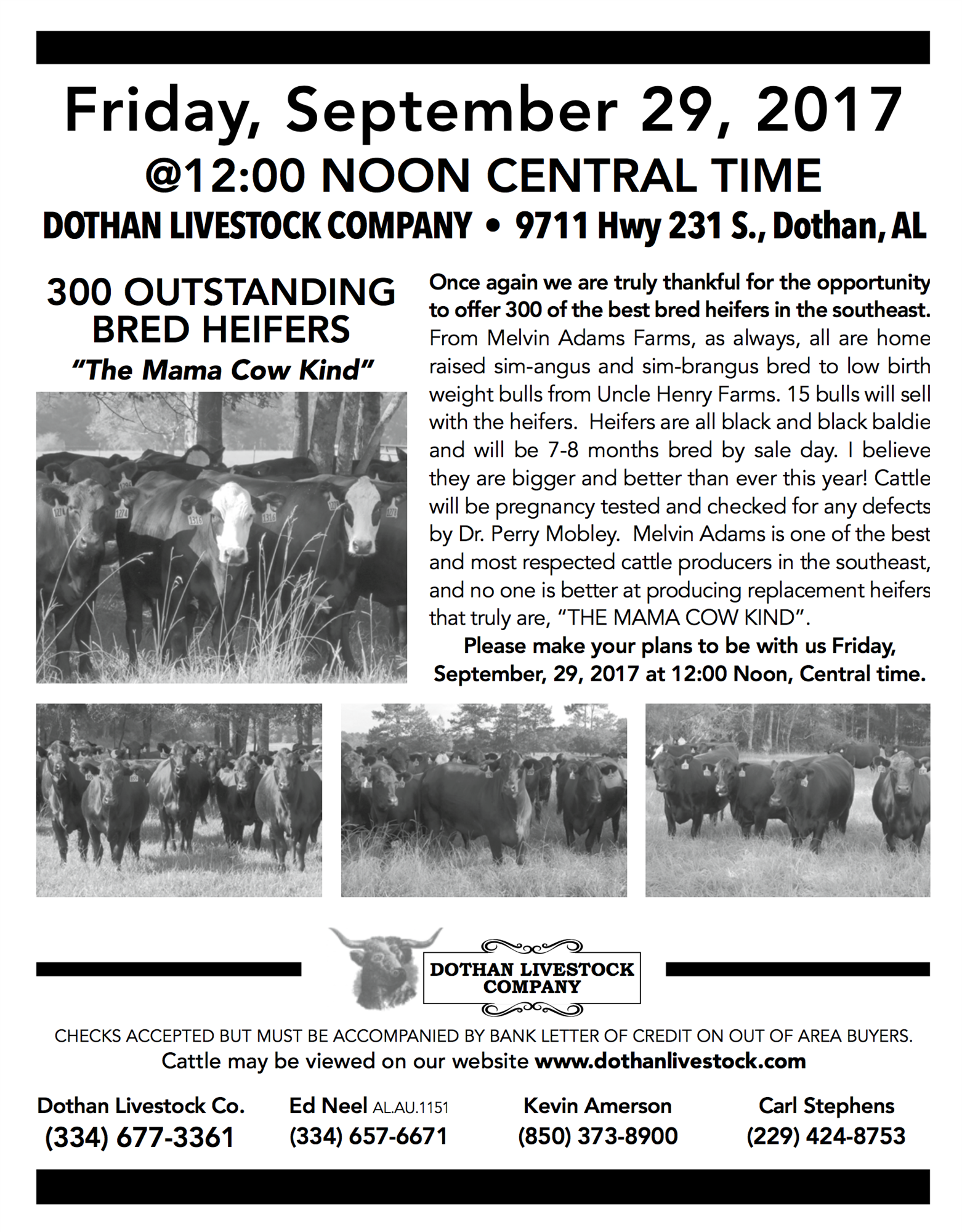 Dothan Livestock Company Sale
