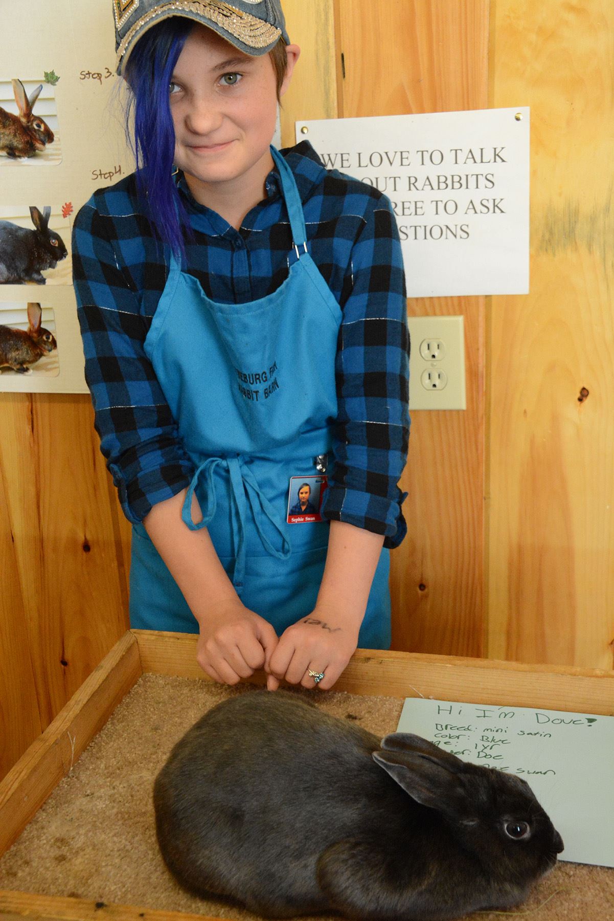 Flemish rabbits tipping the scale at Iowa State Fair