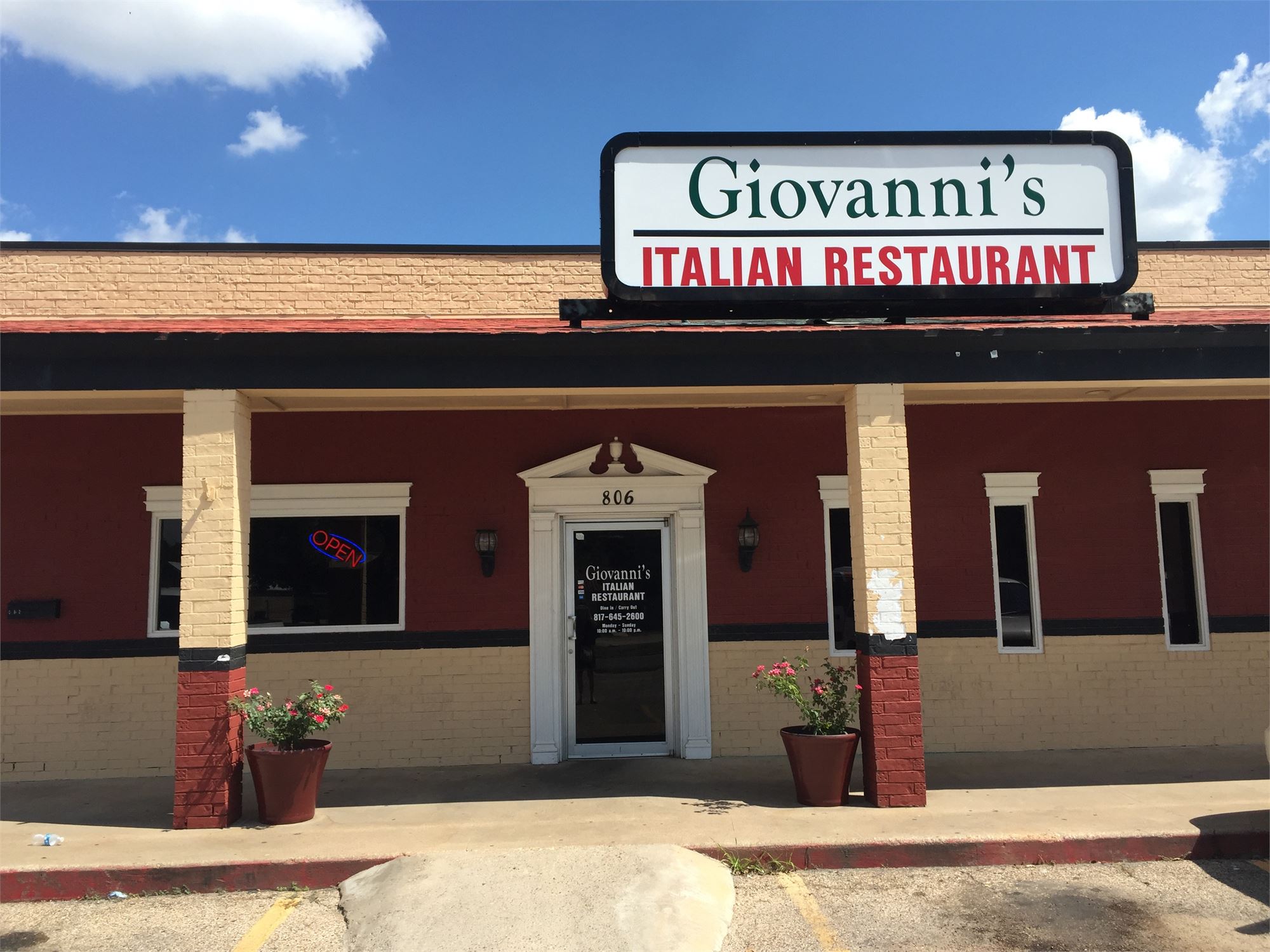 giovanni's italian kitchen and wine bar lunch menu