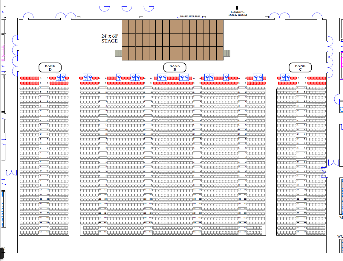 Ej Thomas Hall Detailed Seating Chart