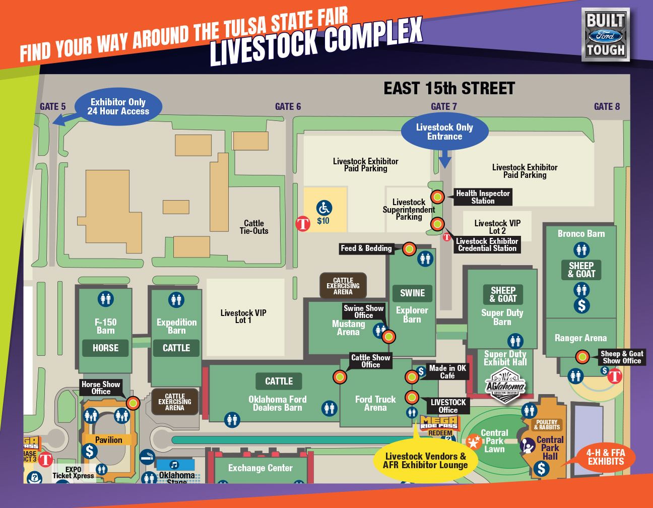 Tulsa Expo Center Map Facility Maps