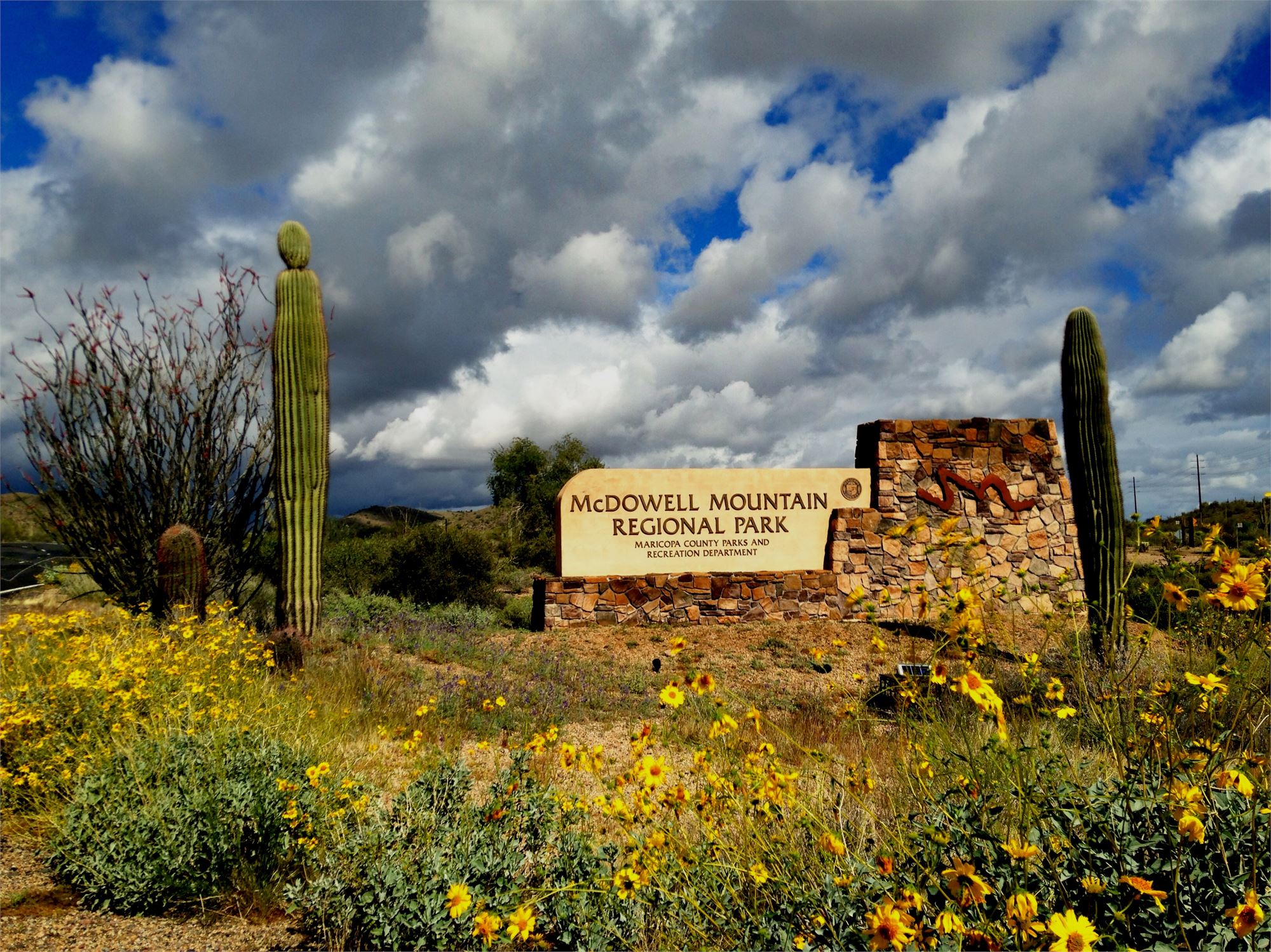 Mcdowell Mountain Regional Park Map Mcdowell Mountain Regional Park