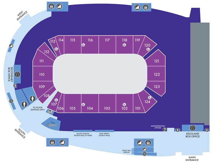 Showare Center Seating Map | Elcho Table