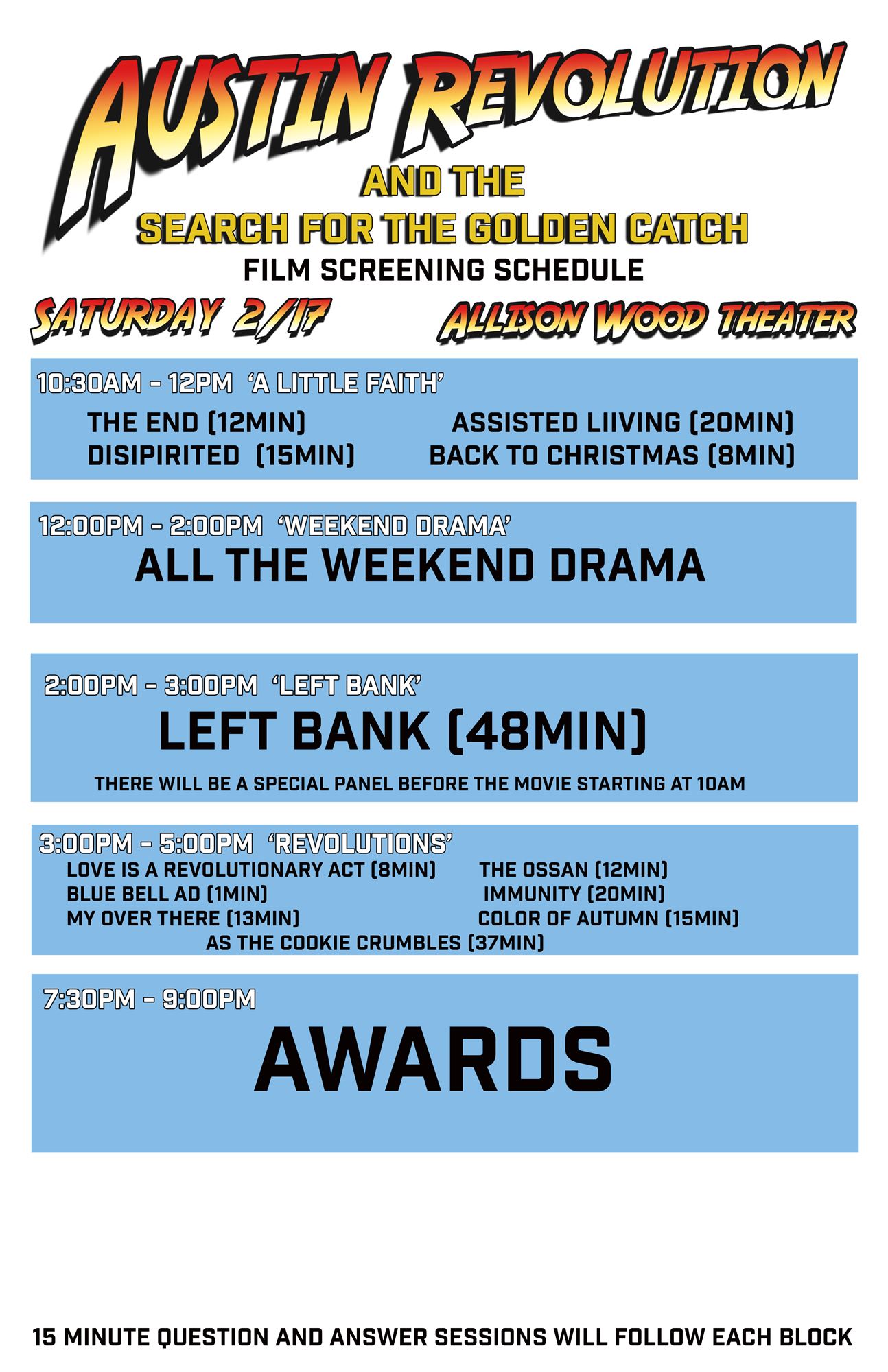2024 Festival Schedule