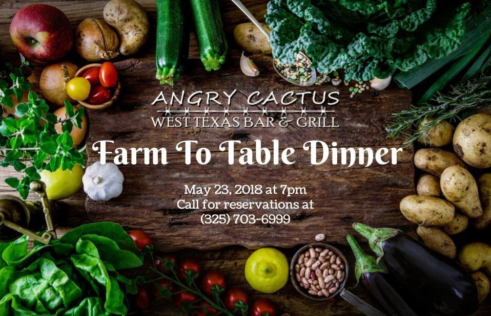 Spring Farm to Table Dinner