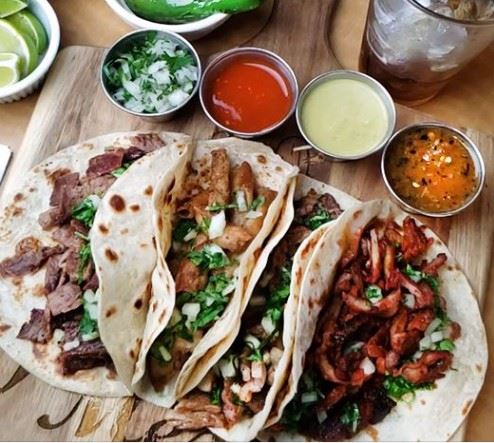 tacos al carbon food truck menu