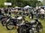 Photograph of motorcycles on the lawn at Benton County Center & Fairgrounds