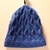 Blue Cable Knit Hat