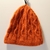 Orange Cable Knit Hat