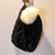 Black Cable Knit Pom Pom Hat
