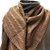 Brown Cable Knit Scarf
