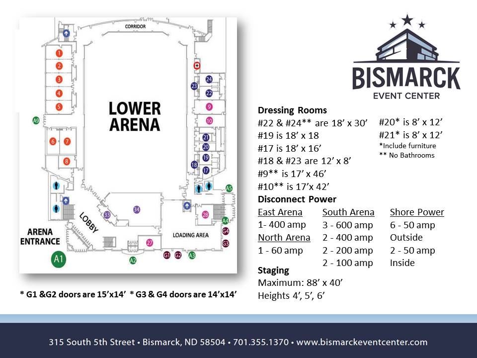 Bismarck Civic Center Seating Chart Bismarck Event Center Dakota
