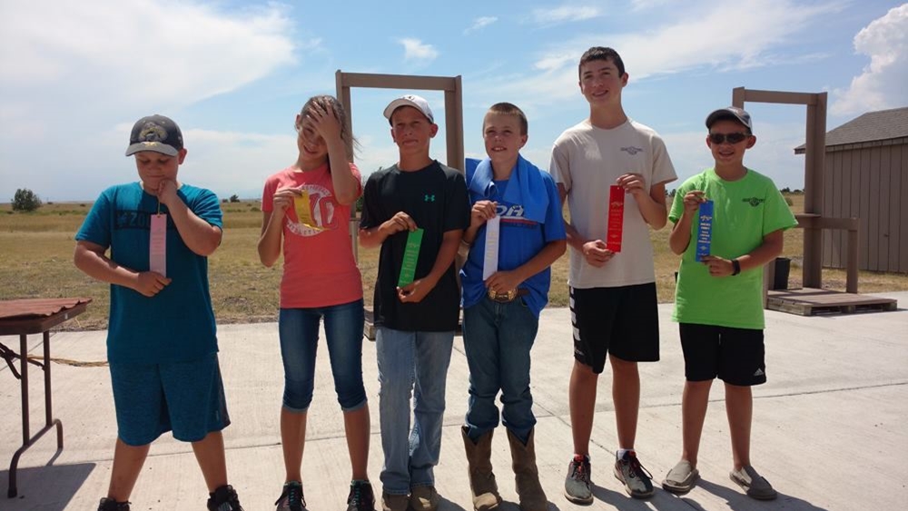 4-H youths at a Boulder County 4-H Shooting Sports