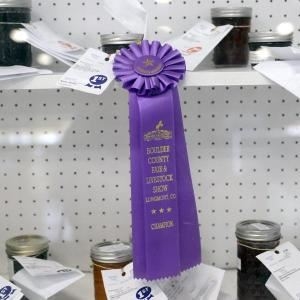 Champion ribbon for Open & Creative Living Display