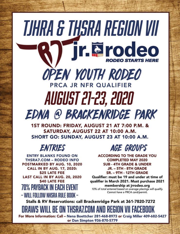 Tyrra Ranch Rodeo Texas Youth Rodeo Association