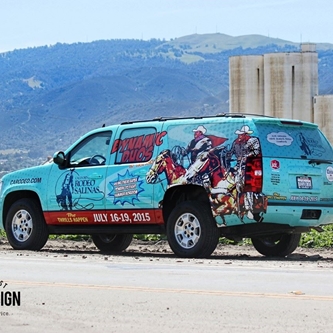 California Rodeo Salinas’ Custom Wrapped Vehicle is Hitting the Road