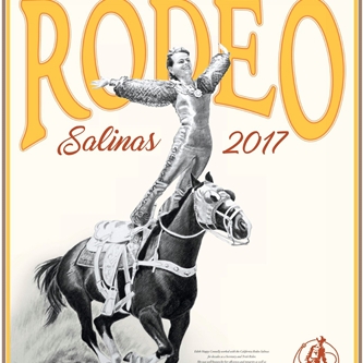 2017 CALIFORNIA RODEO SALINAS COMMEMORATIVE POSTER HAS VINTAGE FEEL 