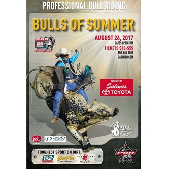 PROFESSIONAL BULL RIDING WILL BE BACK IN SALINAS ON AUGUST 26TH 