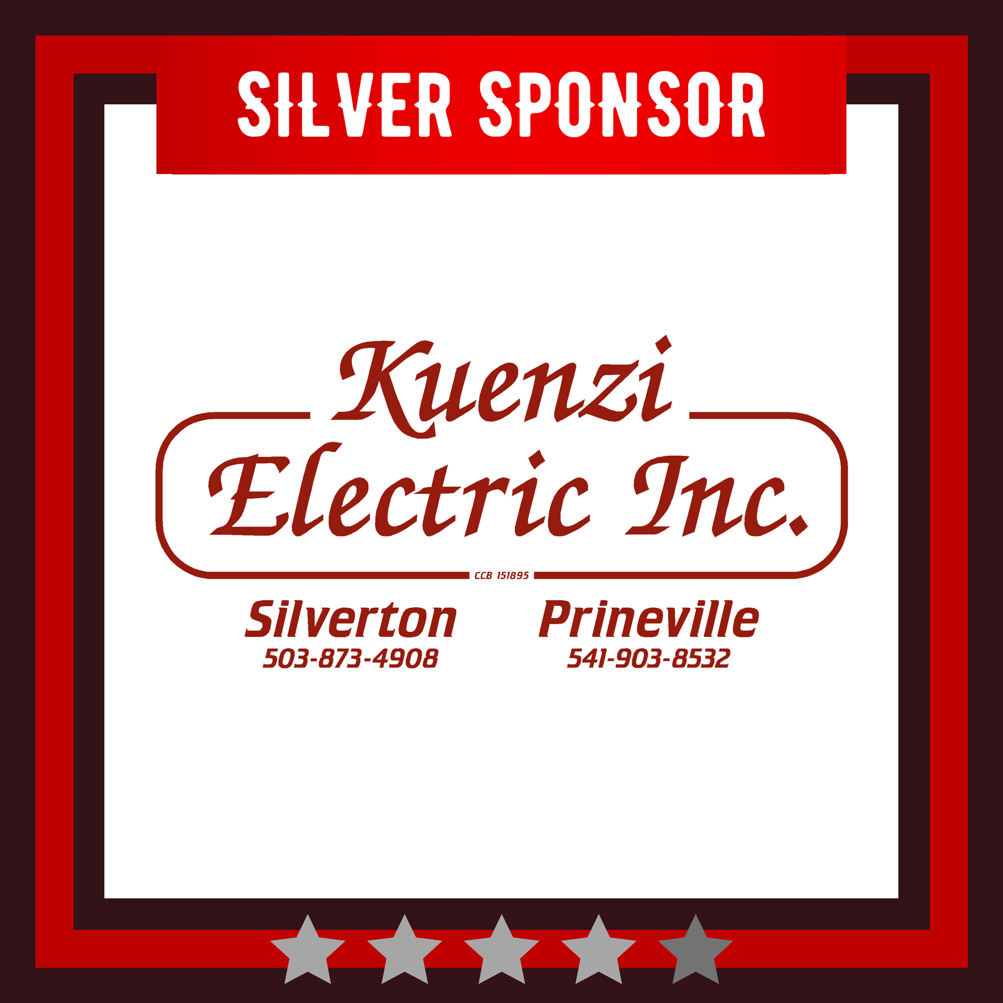 Silver Sponsor: Kuenzi Electric, Inc.