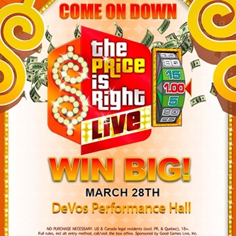 The Price is Right Live is Coming to DeVos Performance Hall on Tuesday, March 28 at 7:30PM