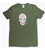 Sugar Skull T-shirt - Military Green - Large