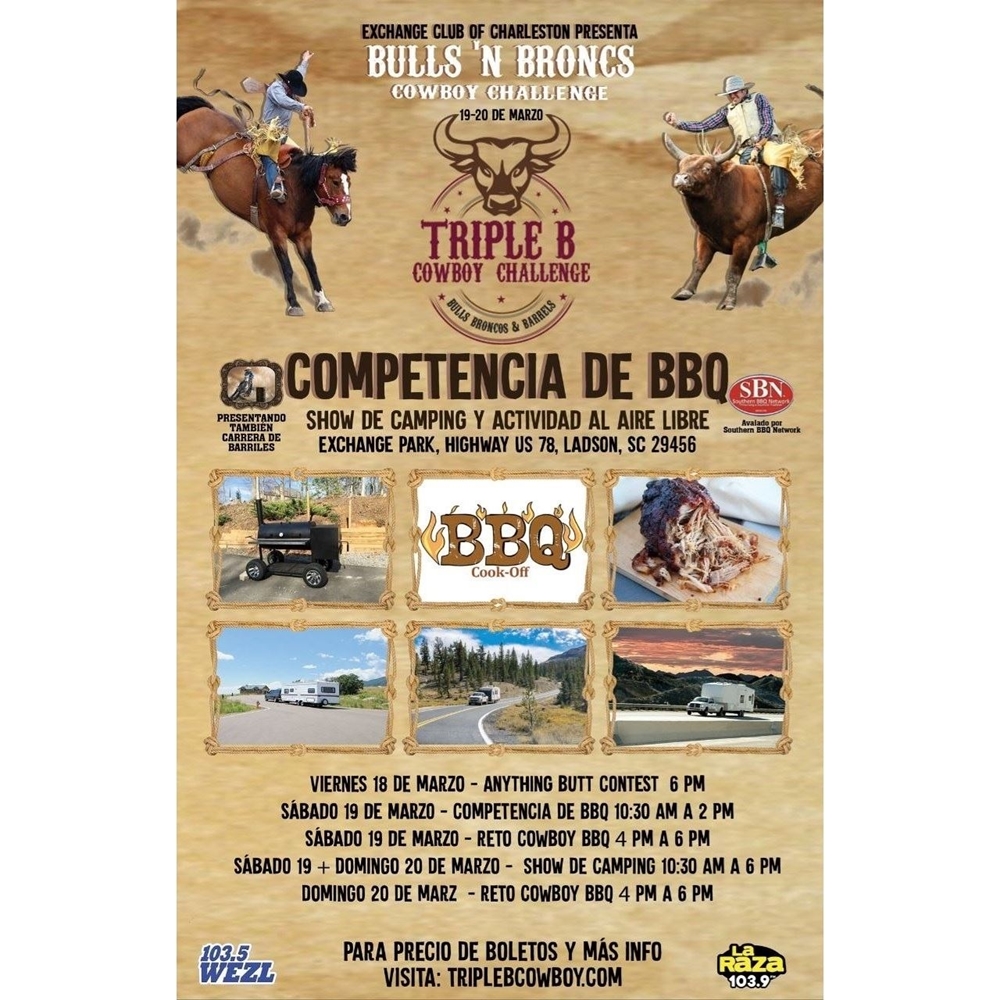 Triple B Cowboy Challenge and BBQ Throwdown poster