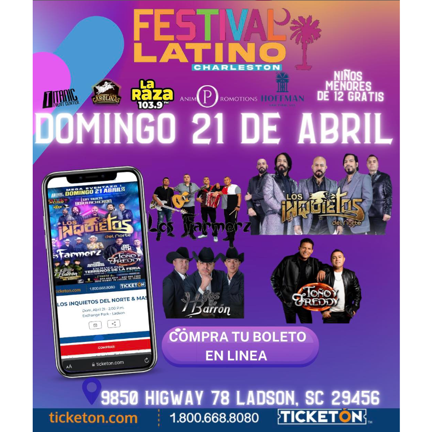 Festival Latino Charleston Poster