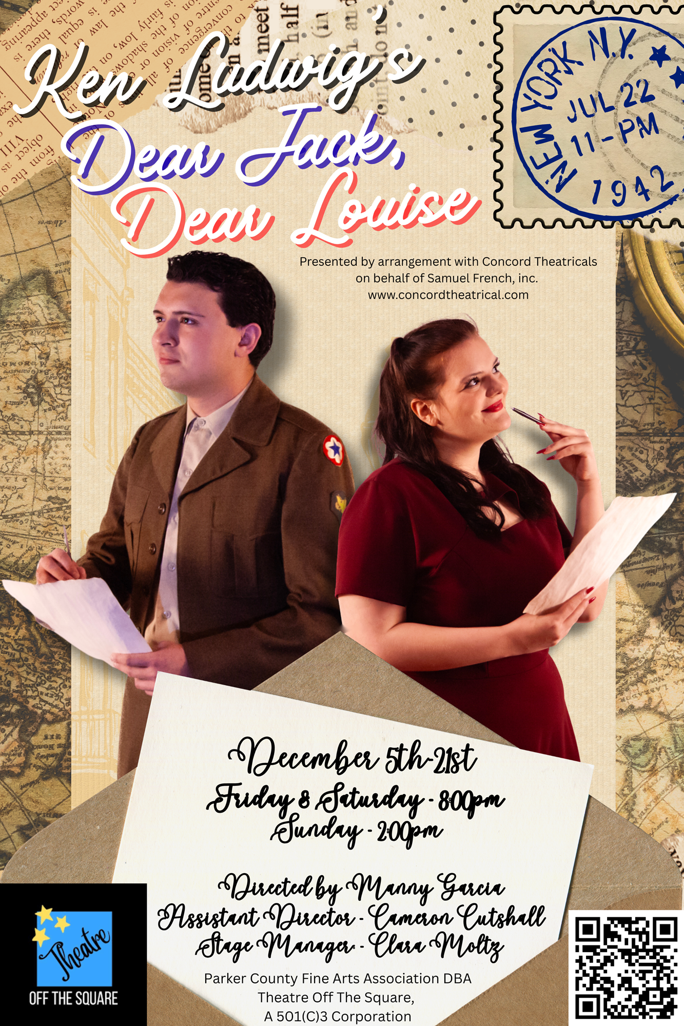 Jack Dear Theatre Off The Square Presents: Ken Ludwig's Dear Jack, Dear Louise